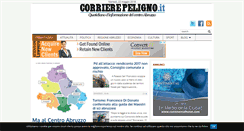 Desktop Screenshot of corrierepeligno.it