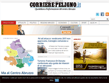 Tablet Screenshot of corrierepeligno.it